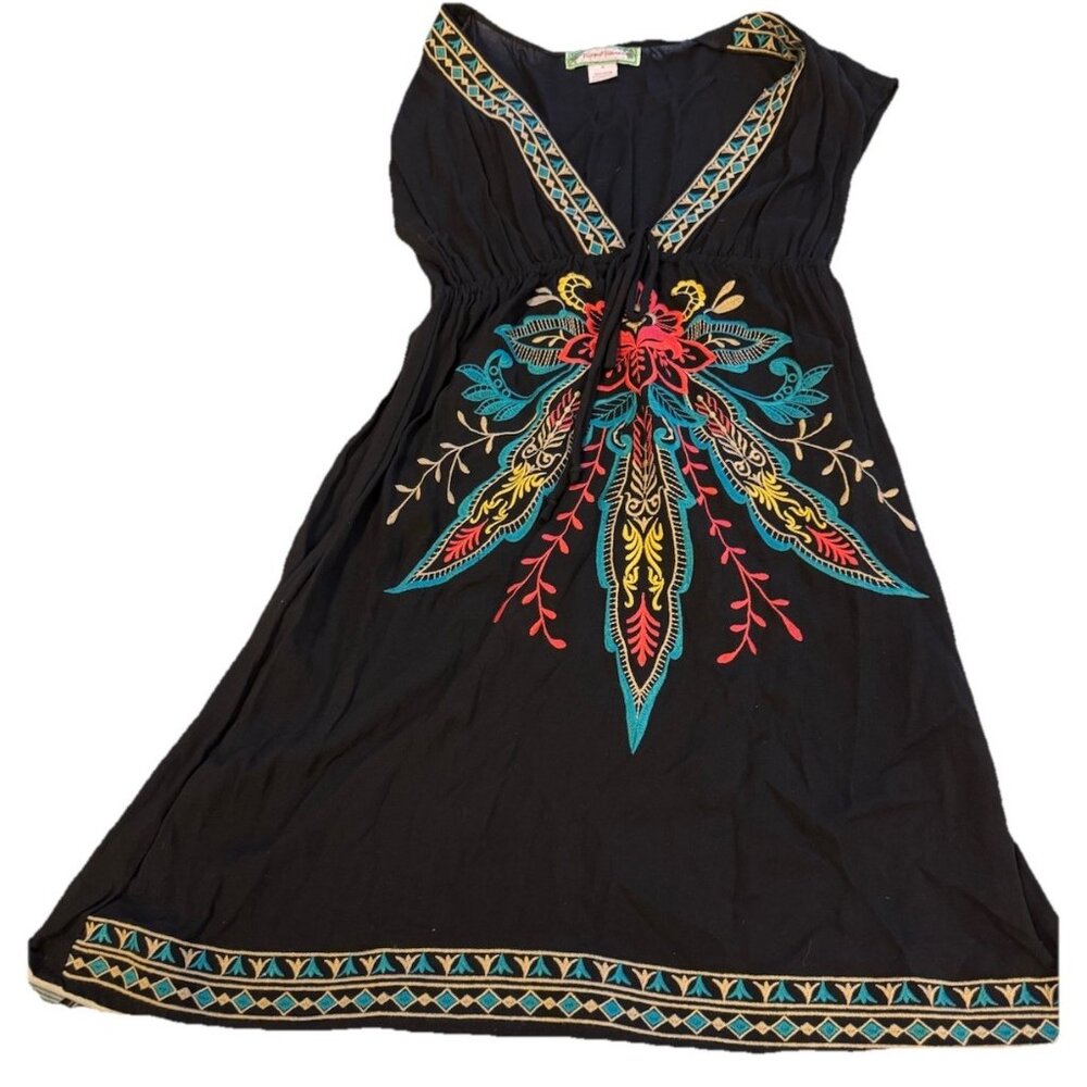 NWT Flying Tomato Baby Doll Embroidered Small Dress  Coastal Boho Fairy Grunge